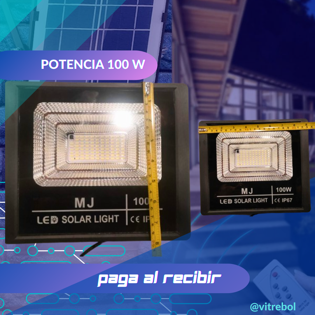 REFLECTORES CON PANEL SOLAR