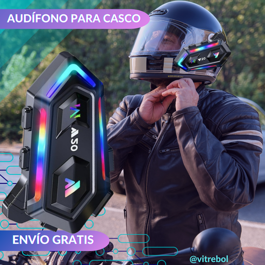 Audífono Bluetooth para Casco  Conduce con Estilo