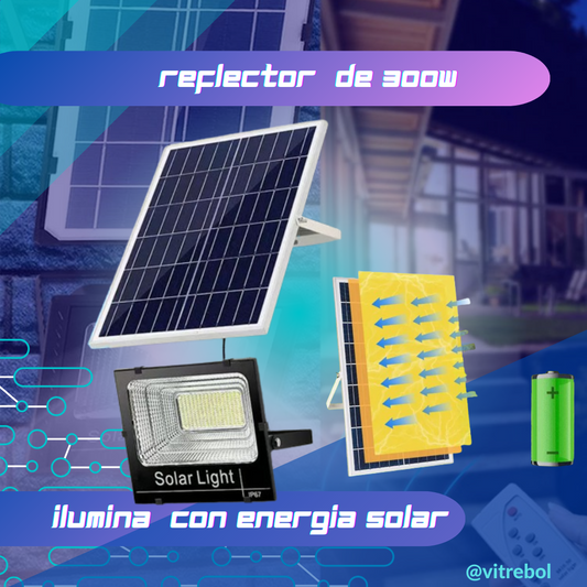 REFLECTORES CON PANEL SOLAR