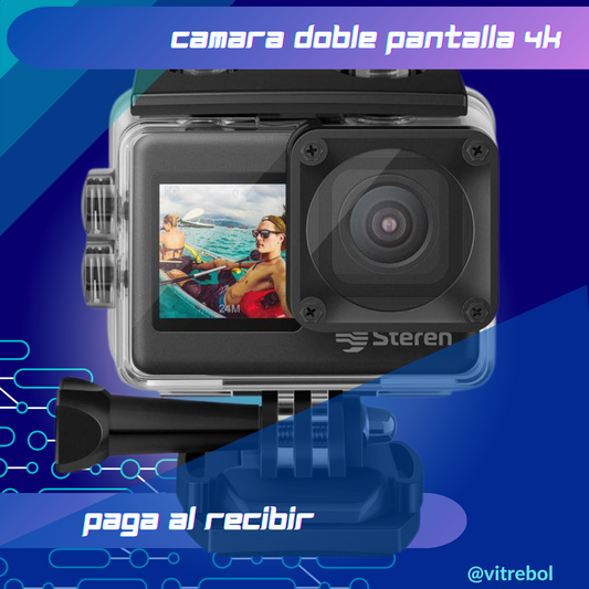 CAMARA DOBLE PANTALLA 4K