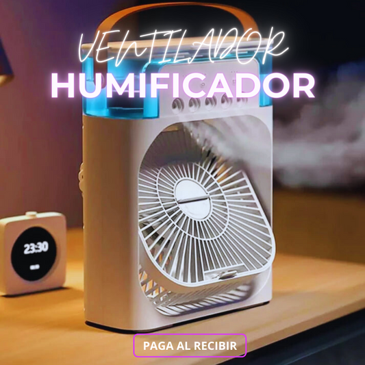 VENTILADOR HUMIDIFICADOR AIRE 2 EN 1