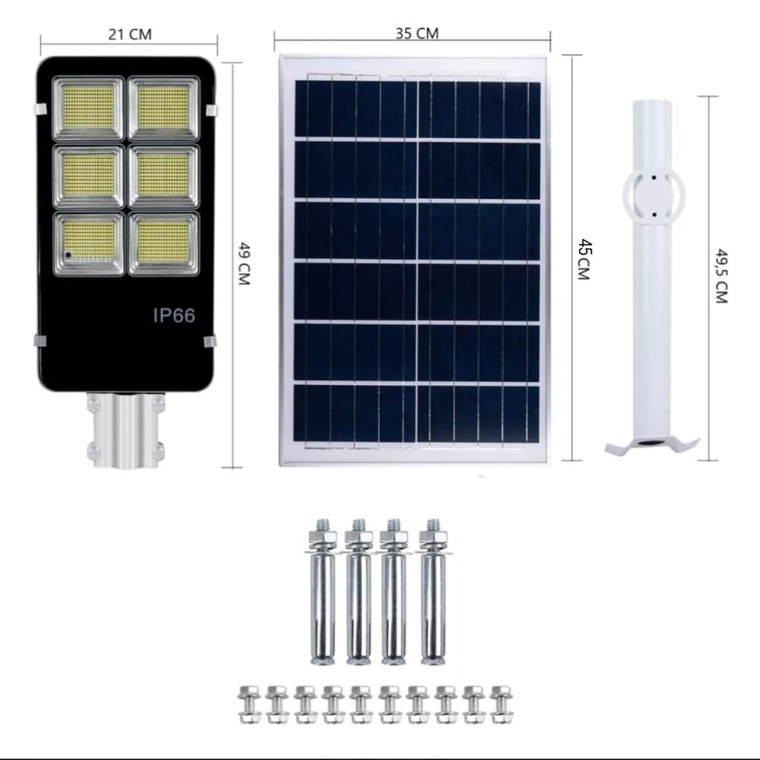 REFLECTOR POTENCIA DE 600W  LED CON PANEL DE CARGA SOLAR