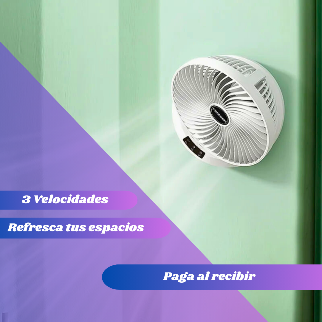 VENTILADOR PORTATIL - PARA ESCRITORIO Y PARED.