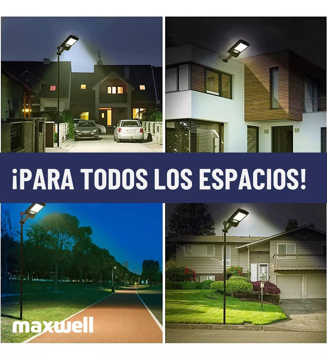 LÁMPARA LED CON PANEL DE CARGA SOLAR