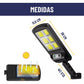 PACK 2 FOCO SOLAR CON CONTROL REMOTO 60W