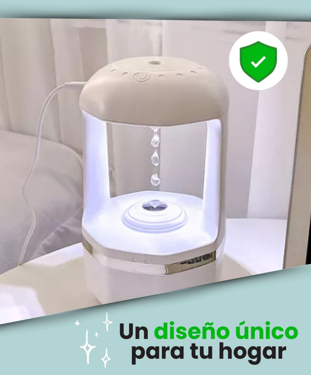 HUMIDIFICADOR ANTIGRAVEDAD RELAJATE Y DISFRUTA