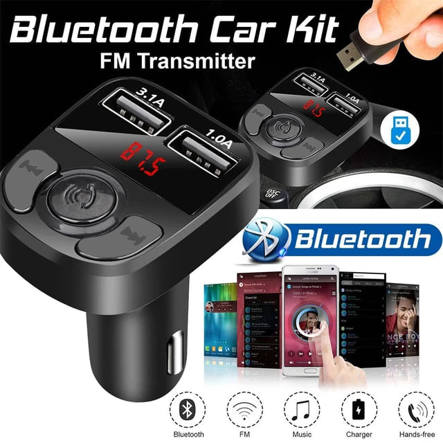 Transmisor Bluetooth con Carga Rápida Para Carro