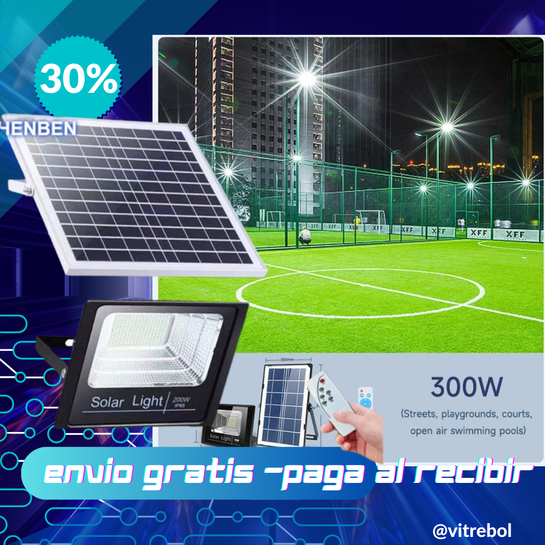 REFLECTORES CON PANEL SOLAR